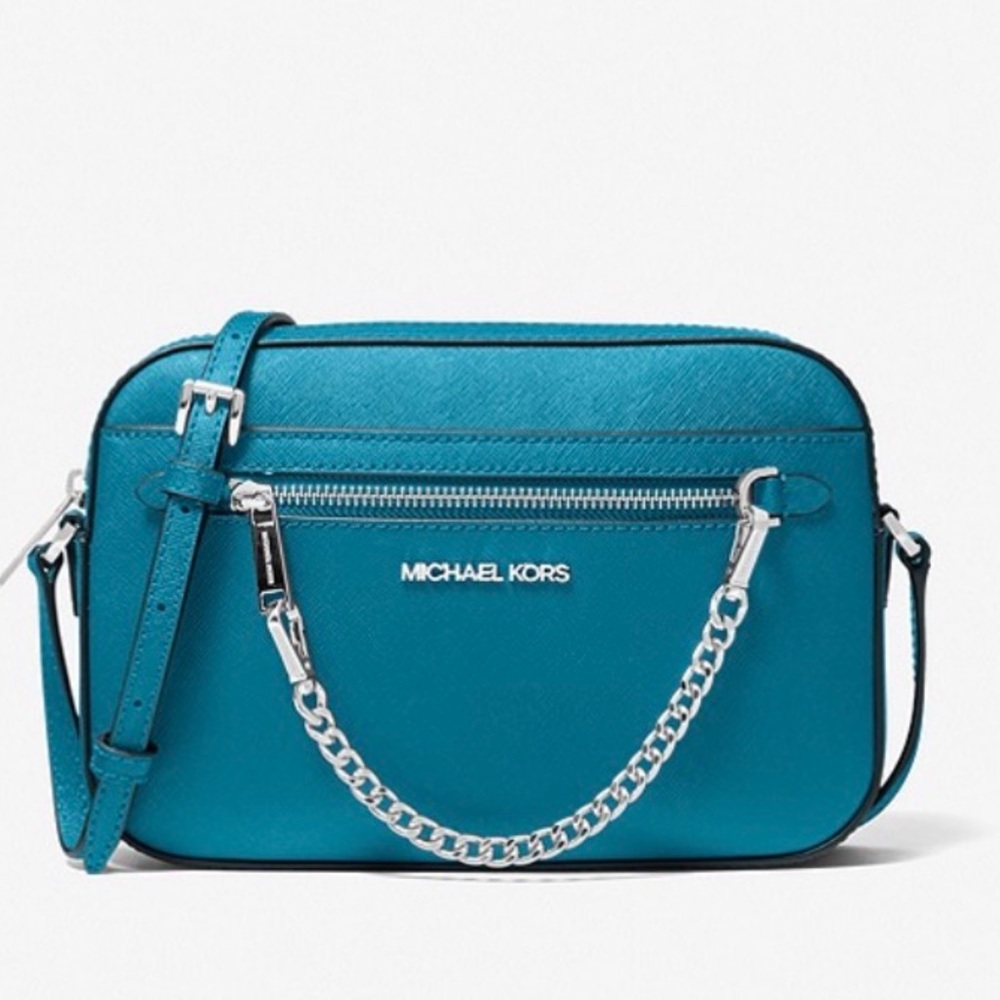 NWT💥Jet Set Large Saffiano Leather Crossbody Bag. Wrapped in original pa… - Picture 1 of 7